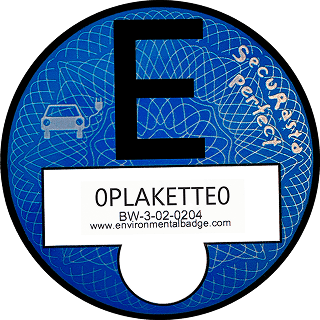 Blå E-Plakette för Tyskland